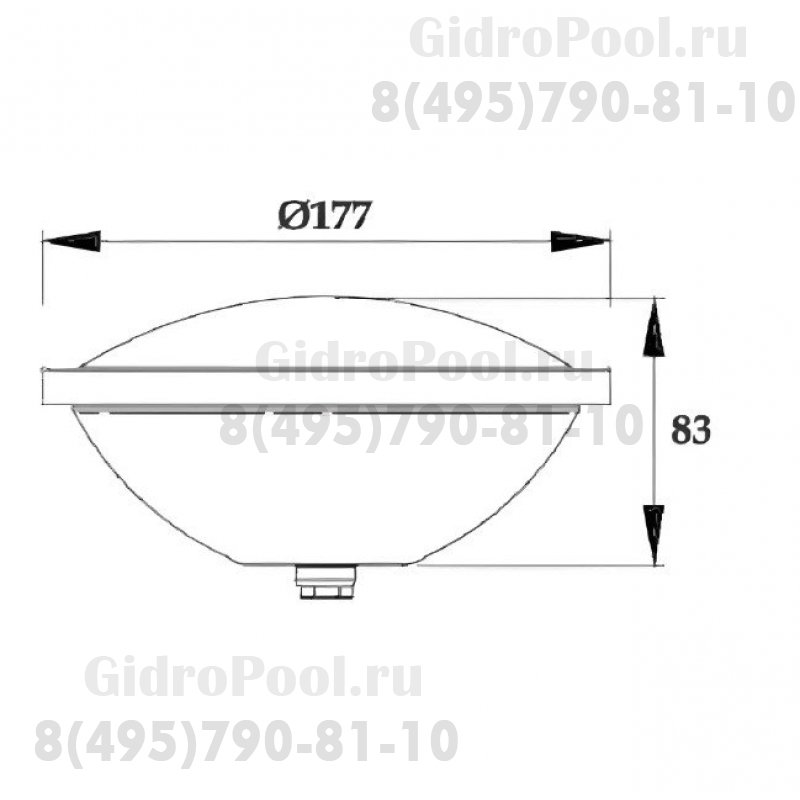 Лампа светодиодная цветная PAR56 24 Вт, 12В AC, LED24LC