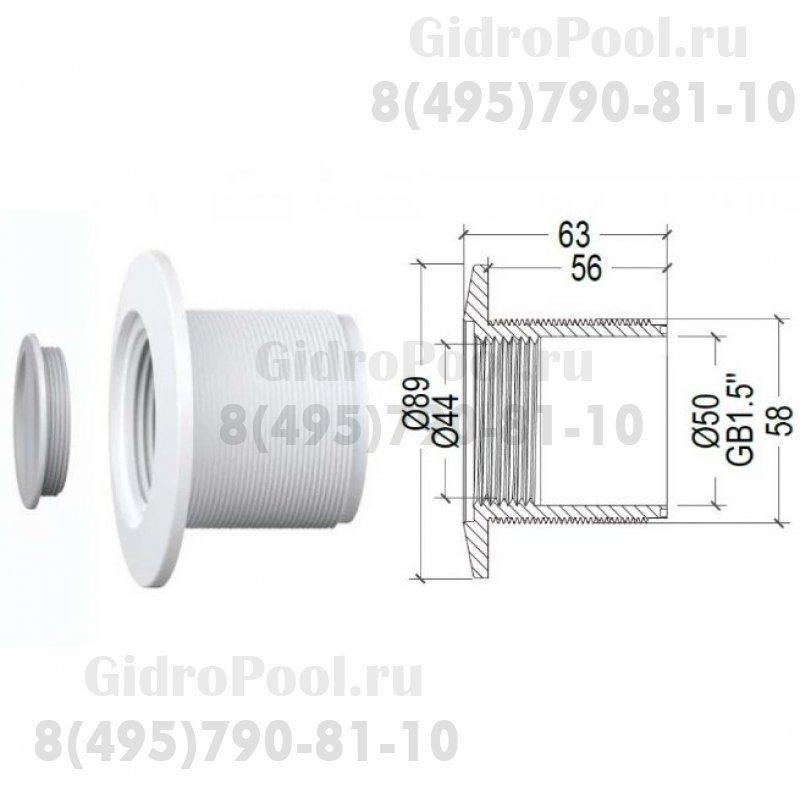 Фланец GR02, 1.5