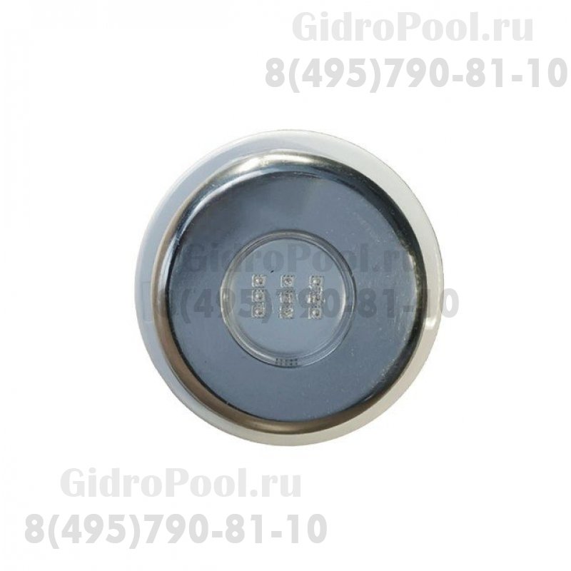 Cветильник N614, LED, RGB 2 пр, встраиваемый, гайка, 10Вт, 12В AC, AISI304