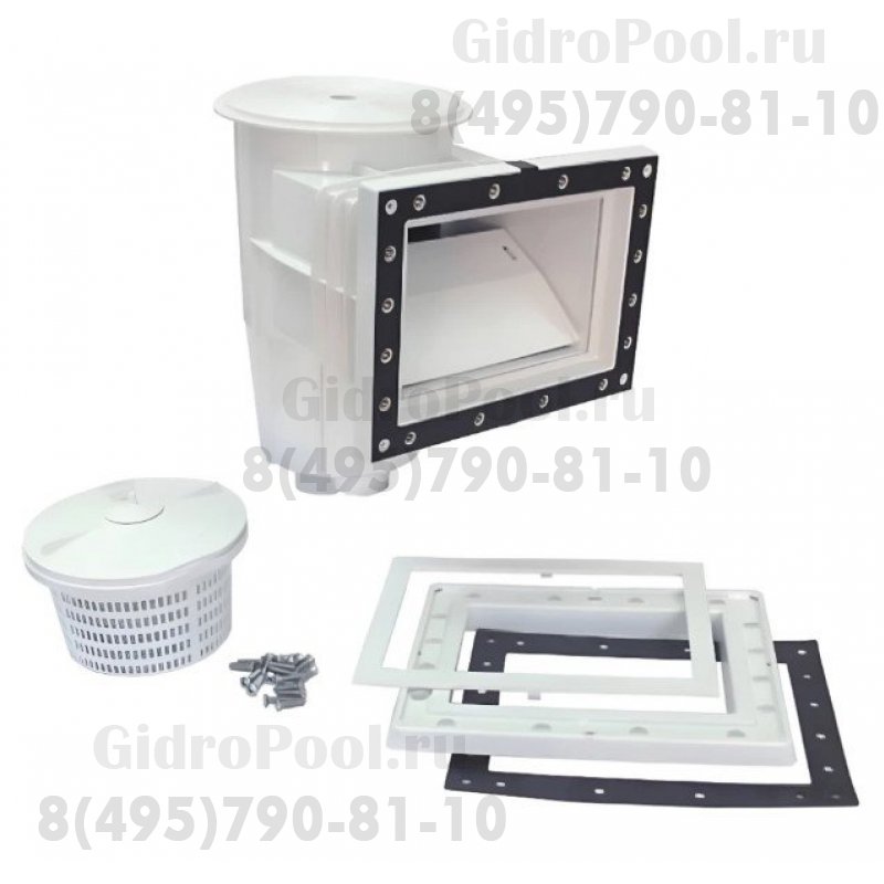 Скиммер из ABS-пластика, 15 л. cо стандарт. раструбом, подкл.внутр. 2