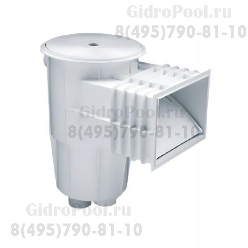 Скиммер из ABS-пластика, 15 л. cо стандарт. раструбом, подкл.внутр. 2