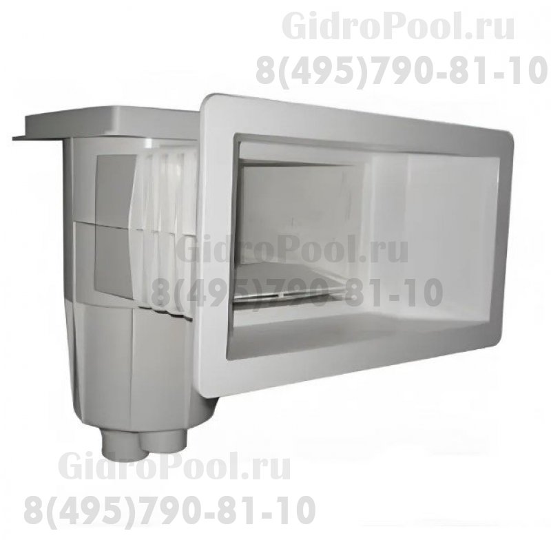 Скиммер для бет. бассейна 15 л. c широким раструбом подкл. внутр. 1½