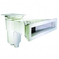 Скиммер для пленочного бассейна 15 л. c узким удлиненным растр подкл. внутр. 1½