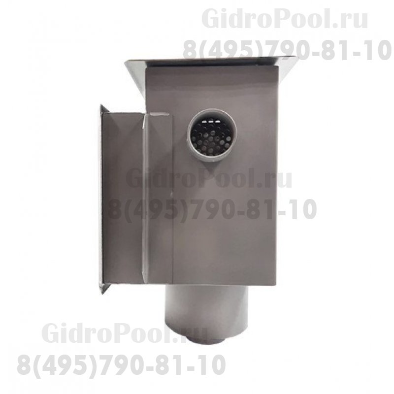 Скиммер нерж. ст. AISI-304 с камерой долива и переливным желобом 2