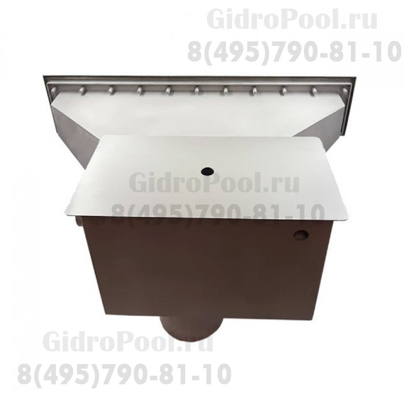 Скиммер нерж. ст. AISI-304 с камерой долива и расширенной горловиной пленка