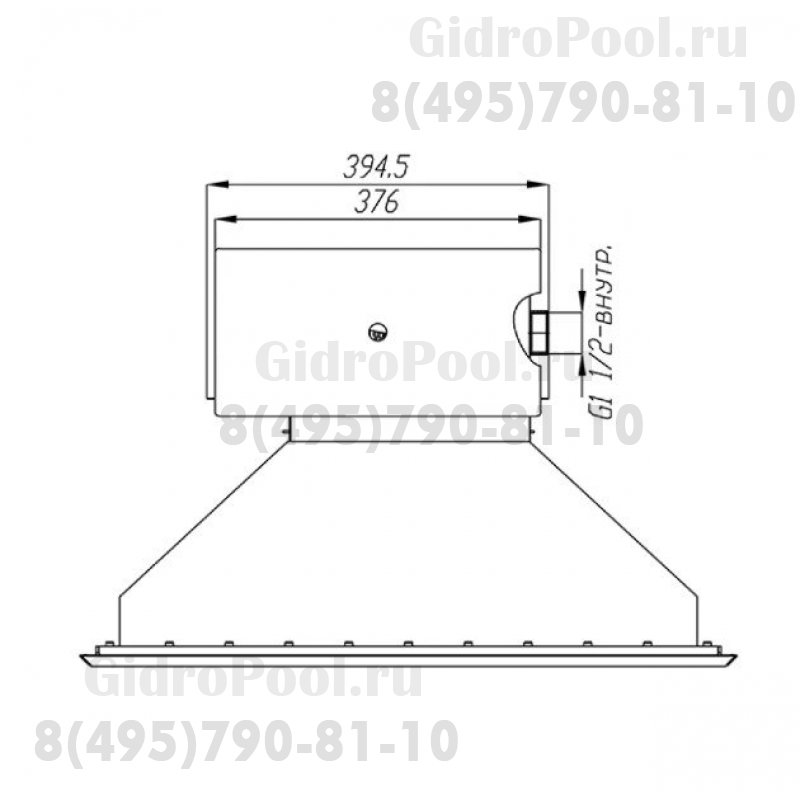 Скиммер нерж. ст. AISI-304 с камерой долива и расширенной горловиной пленка