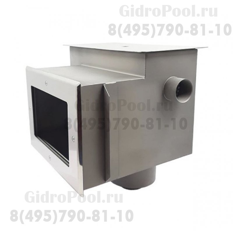Скиммер нерж. ст. AISI-304 с удлин. горловиной и камерой долива подкл. внутр. 2