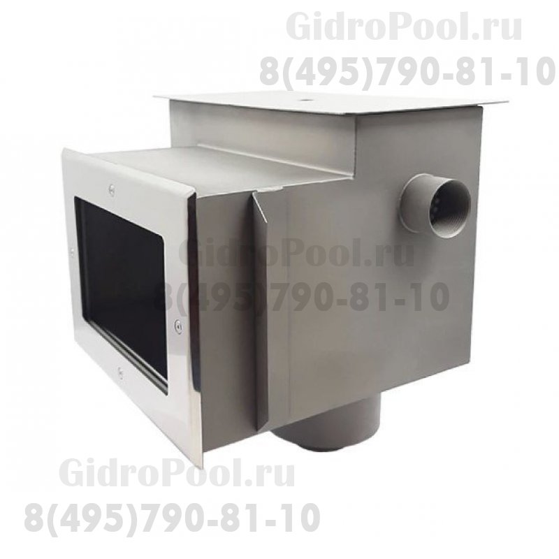 Скиммер нерж. ст. AISI-316 с удлин. горловиной и камерой долива подкл. внутр. 2