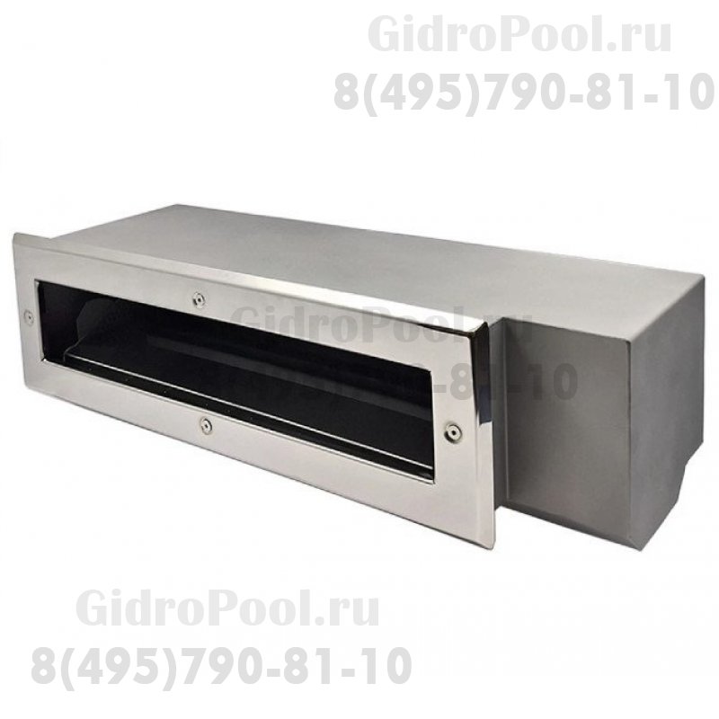 Скиммер нерж. ст. AISI-316 с узкой горловиной подкл. 2