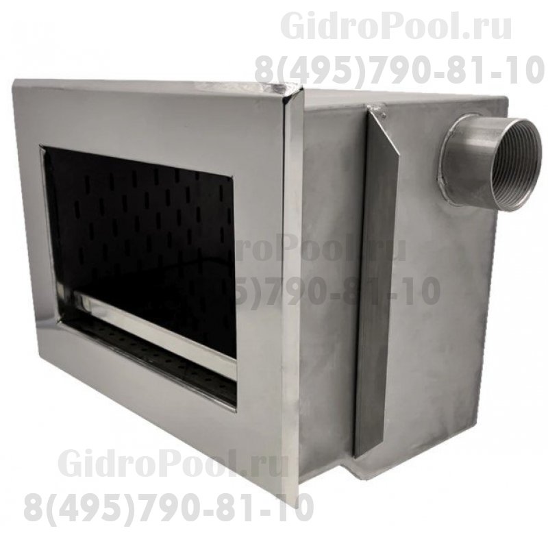 Скиммер нерж. ст. AISI-304 мини с выдвижной корзиной подкл. 2