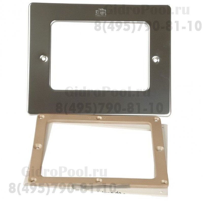 Фланец в комлекте для скиммера 246х200мм, RG-бронза и накладка AISI-316