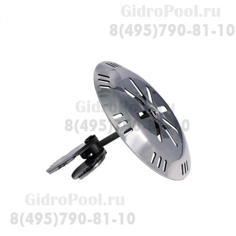 Форсунка стеновая/донная Ø 120 (универ) с распорным механизмом Ø50/63/75 нерж. ст. AISI-304