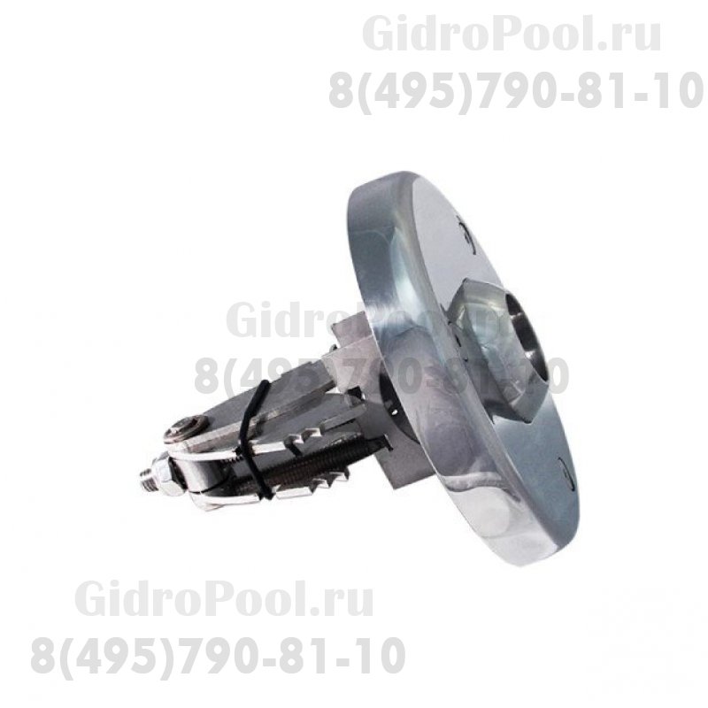 Форсунка стеновая Ø 95, универс., с распорным механизмом, Ø50, AISI-304