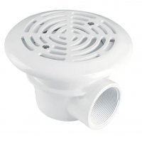 Донный слив круглый Ø 136 ABS-пластик, подкл. бок. 2