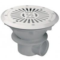 Донный слив круглый Ø 210 ABS-пластик, подкл. бок. 2