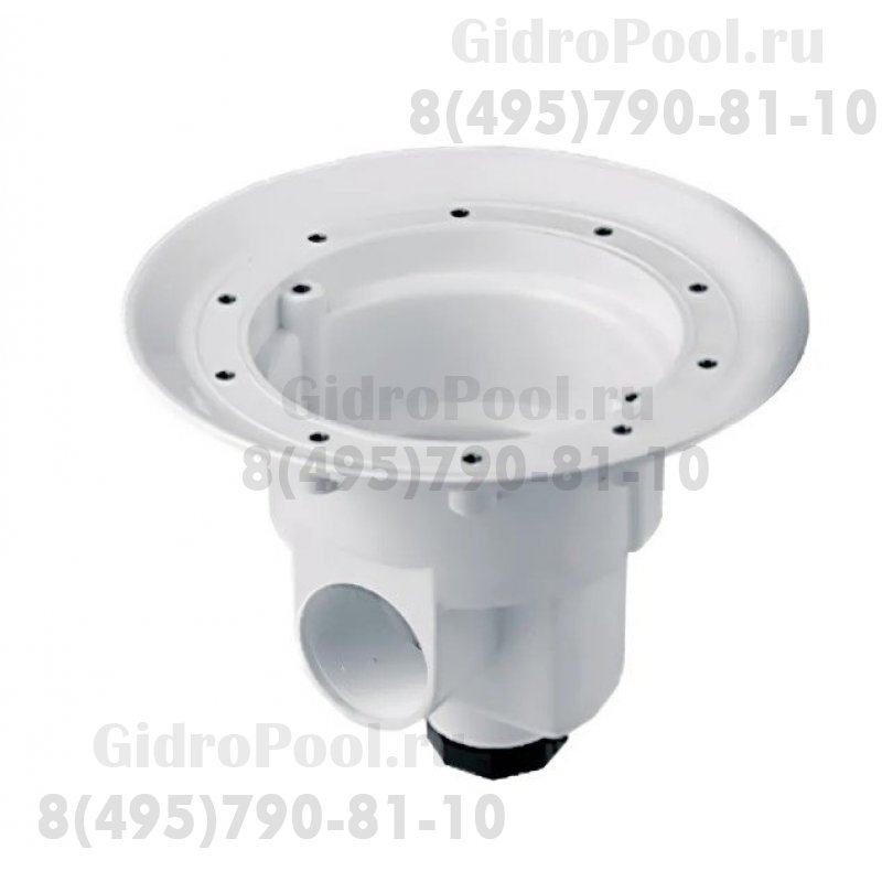 Донный слив круглый Ø 290 ABS-пластик, подкл. бок. 2
