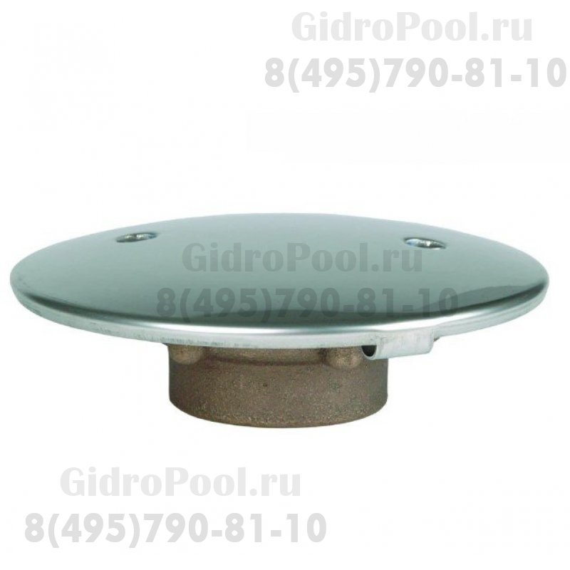 Донный слив Ø 168 из RG-бронза с антивихревой крышкой AISI-316, подкл. внутр. 2