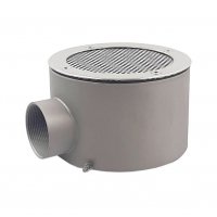 Донный слив круглый сетчатый Ø 165х100 нерж. AISI-316 подкл. внутр. 2