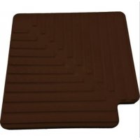 Угловая плитка 90гр. для переливной решетки, 245*22мм., цвет темно-коричн.