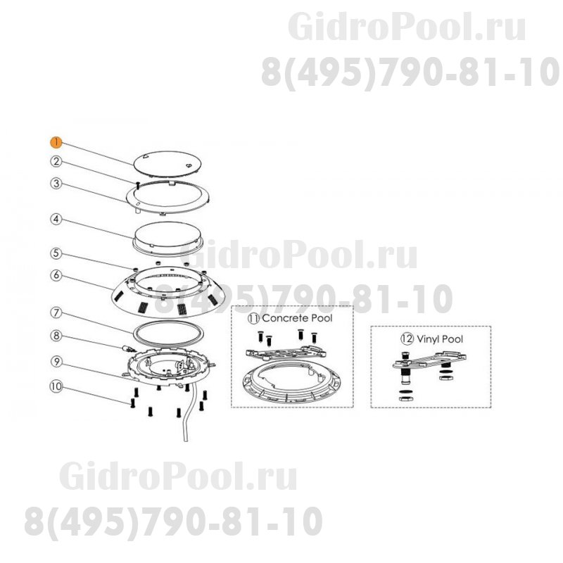 Светофильтр к прожектору Emaux ULTP-100 (зеленый) Emaux ULTP-100CL (Opus)