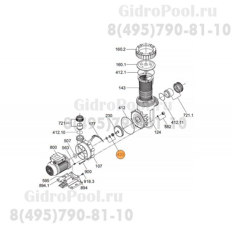 Крыльчатка насоса Aqua Maxi 16 Aquatechnix (2921.123.006/2921.123.030)
