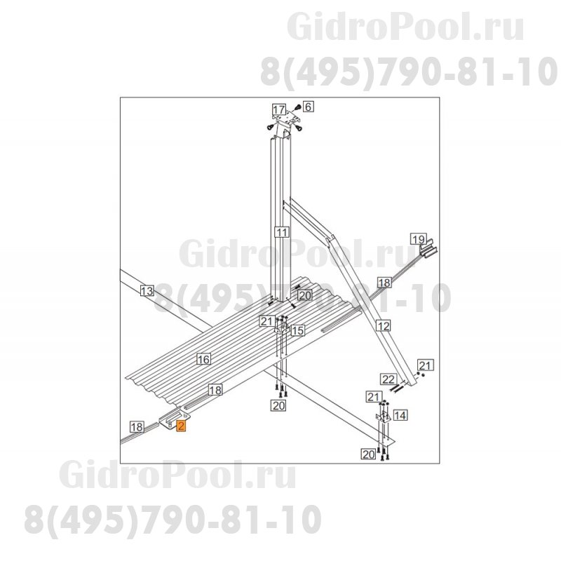 Кронштейн основания (Эсприт, Эсприт-Биг - овал, круг - №14 ) 1320101