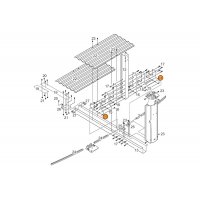 Пластина усилитель жёсткости стойки силовой внешняя б-на J-4000 (овал) 1320139