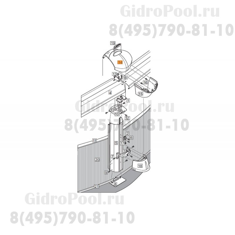 Накладка декор. верхней пластины фиксатора (Гибралтар) 1490465