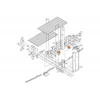 Поз. №11 - Накладка декоративная нижняя пластик (J-4000 - овал, круг)  Только для серии J4000