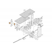 Пластина-соединитель металлических опор стоек силовых (J 4000 5,5х3,7; 7,3х3,7) (1510139)