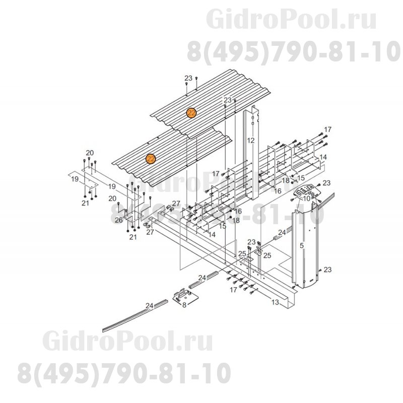 Пластина удерживающая бассейна (Гибралтар)1320166
