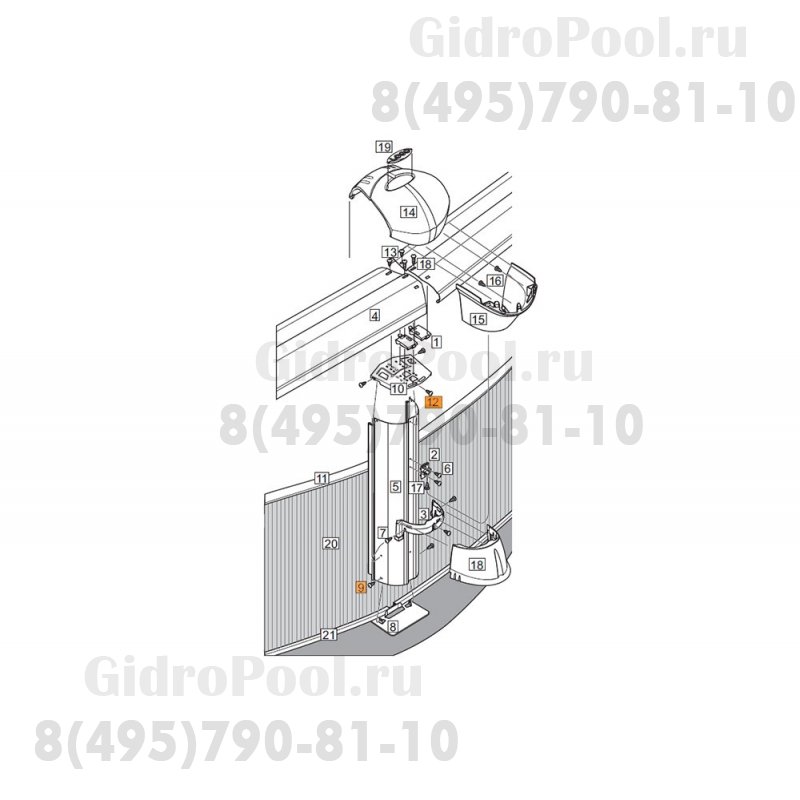 Комплект для монтажа б-на J-4000 (1184301)