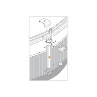 Стойка вертикальная металлической стенки бассейна Эсприт 2,4х1,25 (беж.) (UR10004)