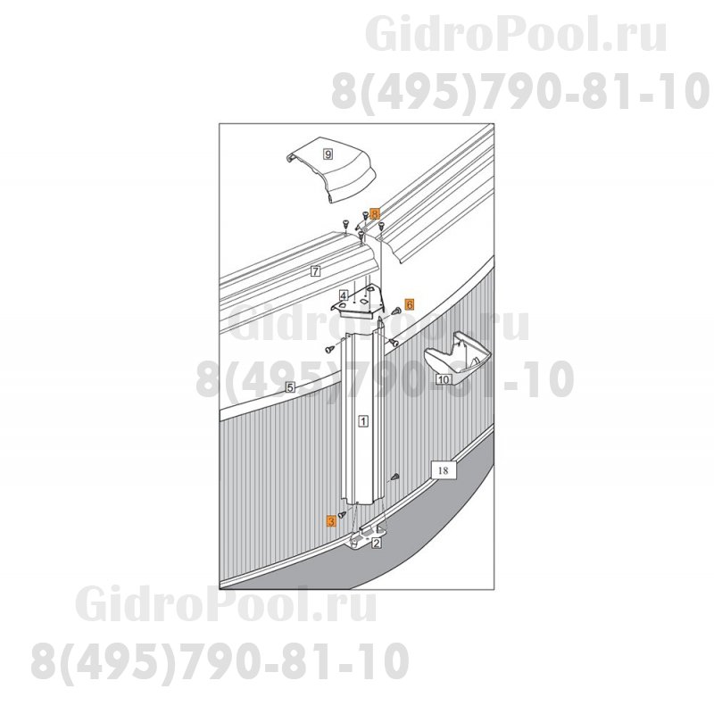 Комплект для монтажа б-на Эсприт-Биг (1184300)