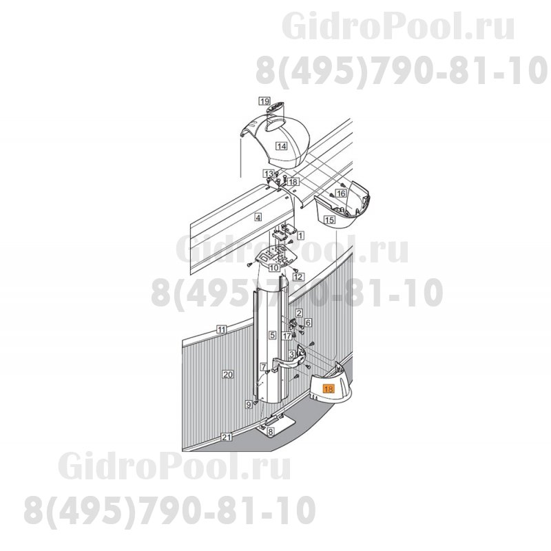 Накладка декоративная нижней пластины-фиксатора (Гибралтар) 1490466