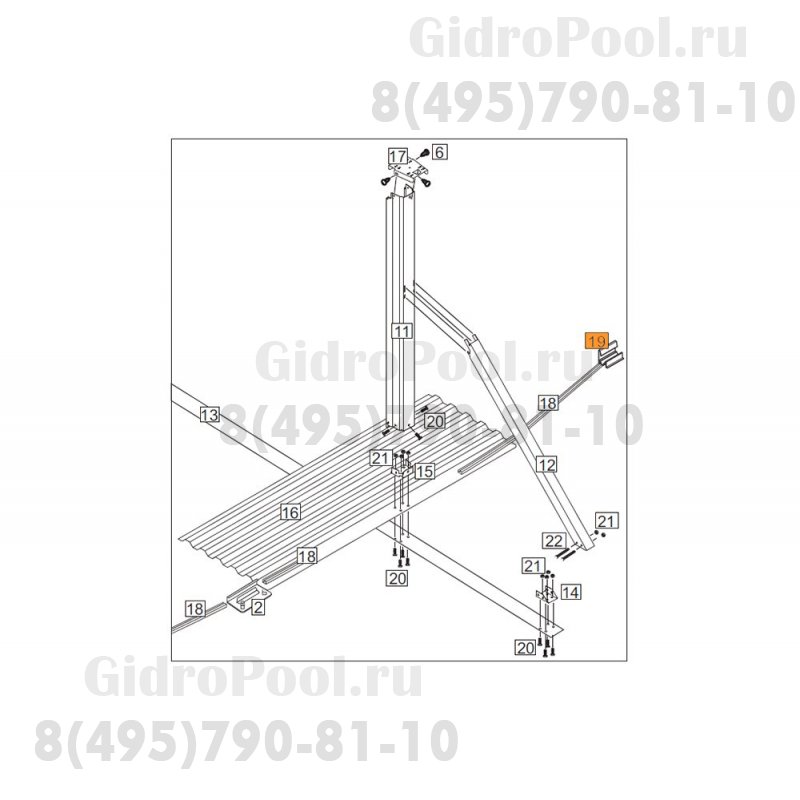 Суппорт полимерный поддерживающий б-на Эсприт-Биг овал 1490494