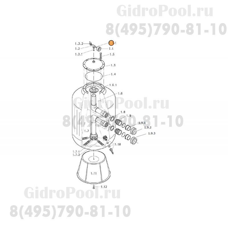 Прокладка-кольцо манометра 0-2,5 бар R 1/8 Behncke (200.200.03)