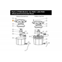 Рамка лицевая к прожектору (300Вт/12В) (плитка) Emaux UL-P300 (Opus) (01051067)