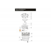 Сальник для герметизации кабеля прожектора E-Lumen Compact-N и TL-1C Emaux 89041604/Е040710