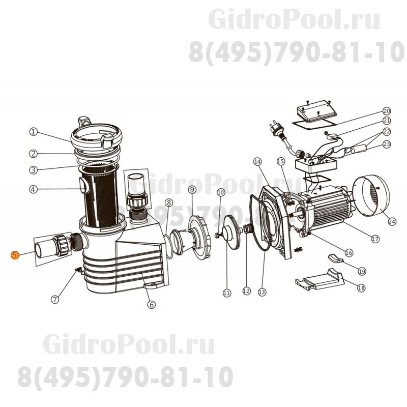 Муфта насоса E-Turbo Emaux E023801