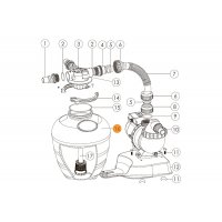 Бочка фильтра д.330мм (верх.подсоед.) FSU Emaux (01331061)