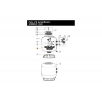Сепаратор 129 мм 233 мм фильтра S1200 Emaux (89010614/ Е010308)