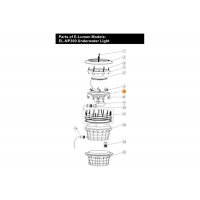 Крышка контактов лампы прожектора LED-NP300-S Emaux 01230003