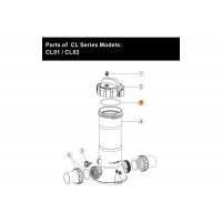 Прокладка-кольцо крышки автохлоратора Emaux CL-01 02080008