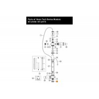 Гайка накидная крепления заглушки торцевой и патрона УФ лампы установки УФ Emaux 430170635