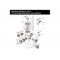 Адаптер муфты разъемной 6-ти поз. вентиля 1 1/2 Emaux (01171153)