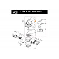 Шайба скольжения ручки переключ реж 6-ти поз. вент (1 1/2