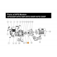 Сальник (компл.) насоса APS 5,5-7,5HP Emaux 113006715