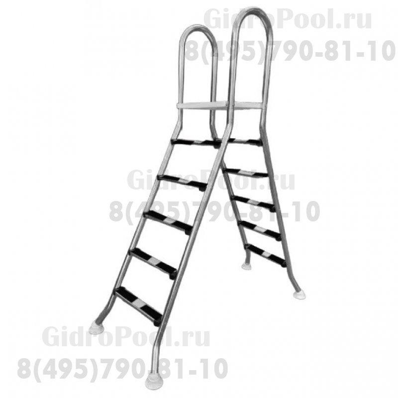 Лестница двухсторонняя 5+5 ступеней, S=1.1 мм, AISI-304