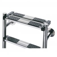 Лестница Split без поручней 4 ступени + 1 предохран.ступень (нерж.ст., ступени люкс) AISI-316